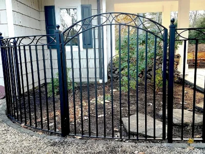Wrought iron fencing